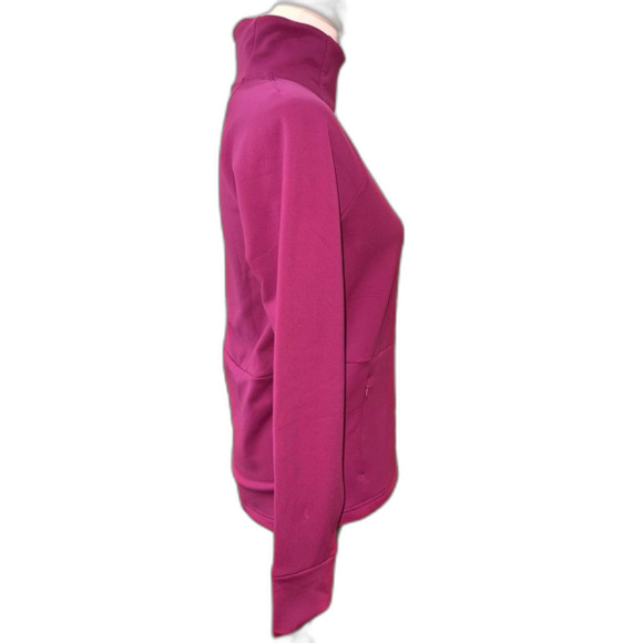 Yogalicious Berry Pink PolarLux Fleece Funnel Neck Pullover XS Soft Warm Lounge - Picture 2 of 8